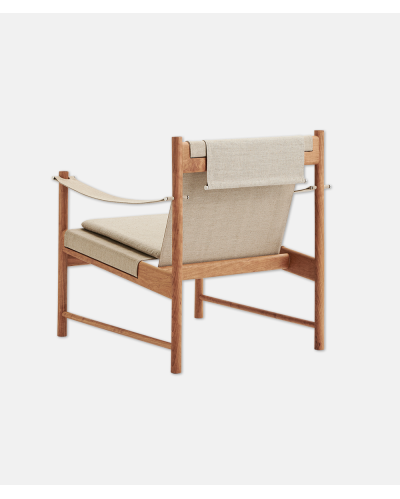 HB Lounge Chair - Cherry Oiled, Canvas - design Hans Bølling